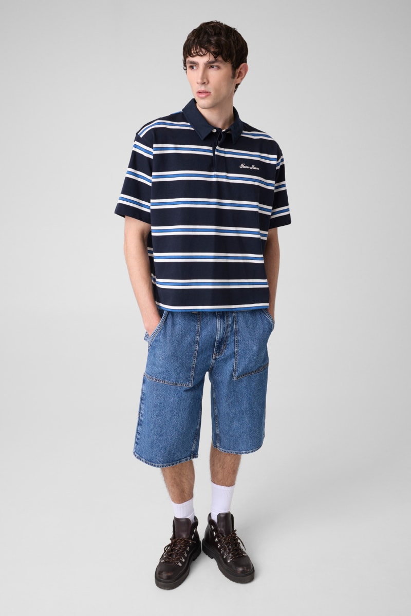 Striped polo t-shirt