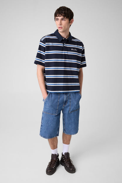 Striped polo t-shirt