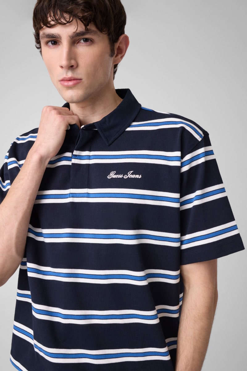 Striped polo t-shirt