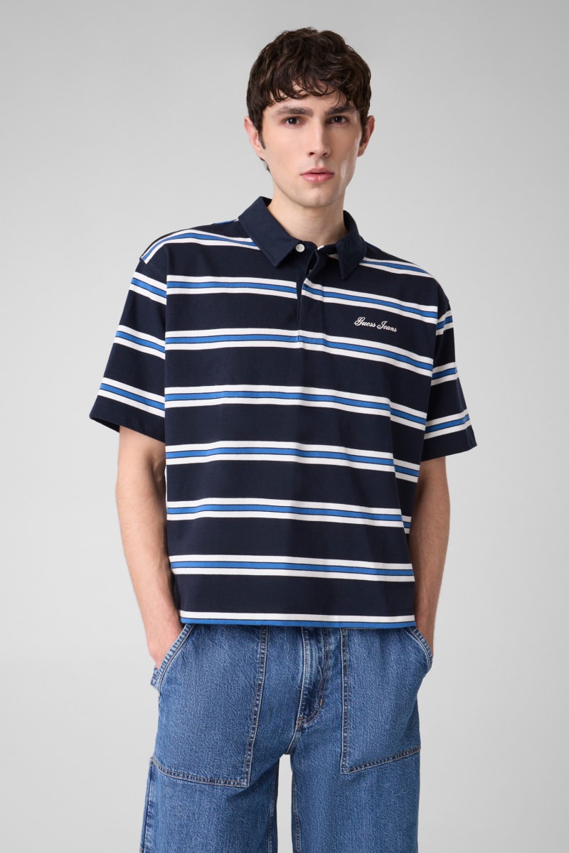 Striped polo t-shirt