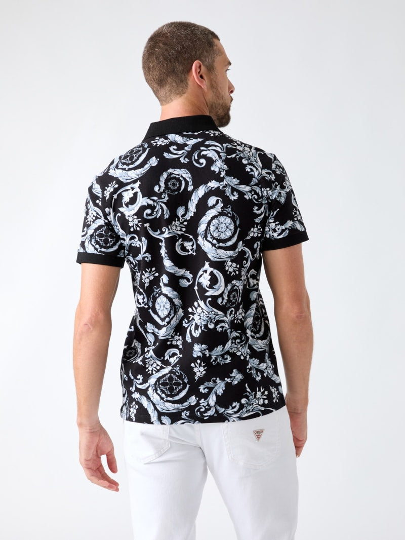 Printed polo shirt