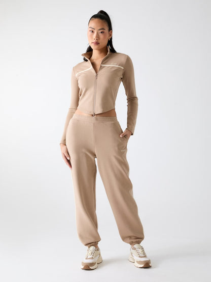 Full-zip logo sweatshirt