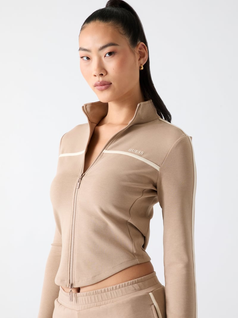Full-zip logo sweatshirt