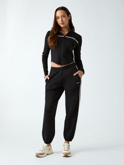 Full-zip logo sweatshirt