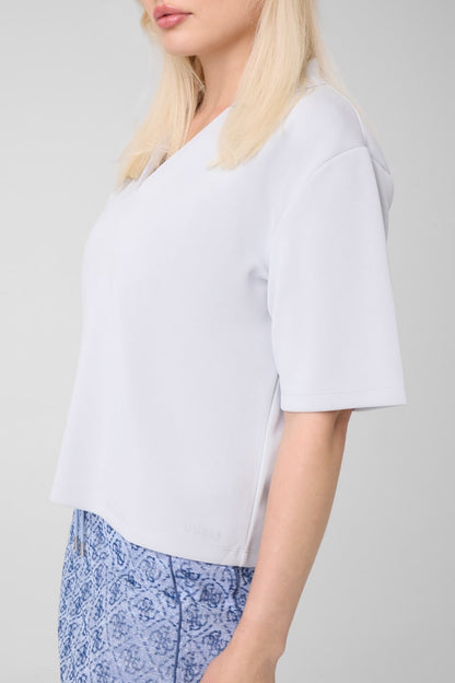 Polo knit top