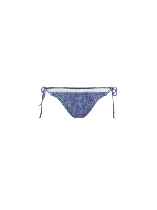Denim Print Triangle Swim Bottoms
