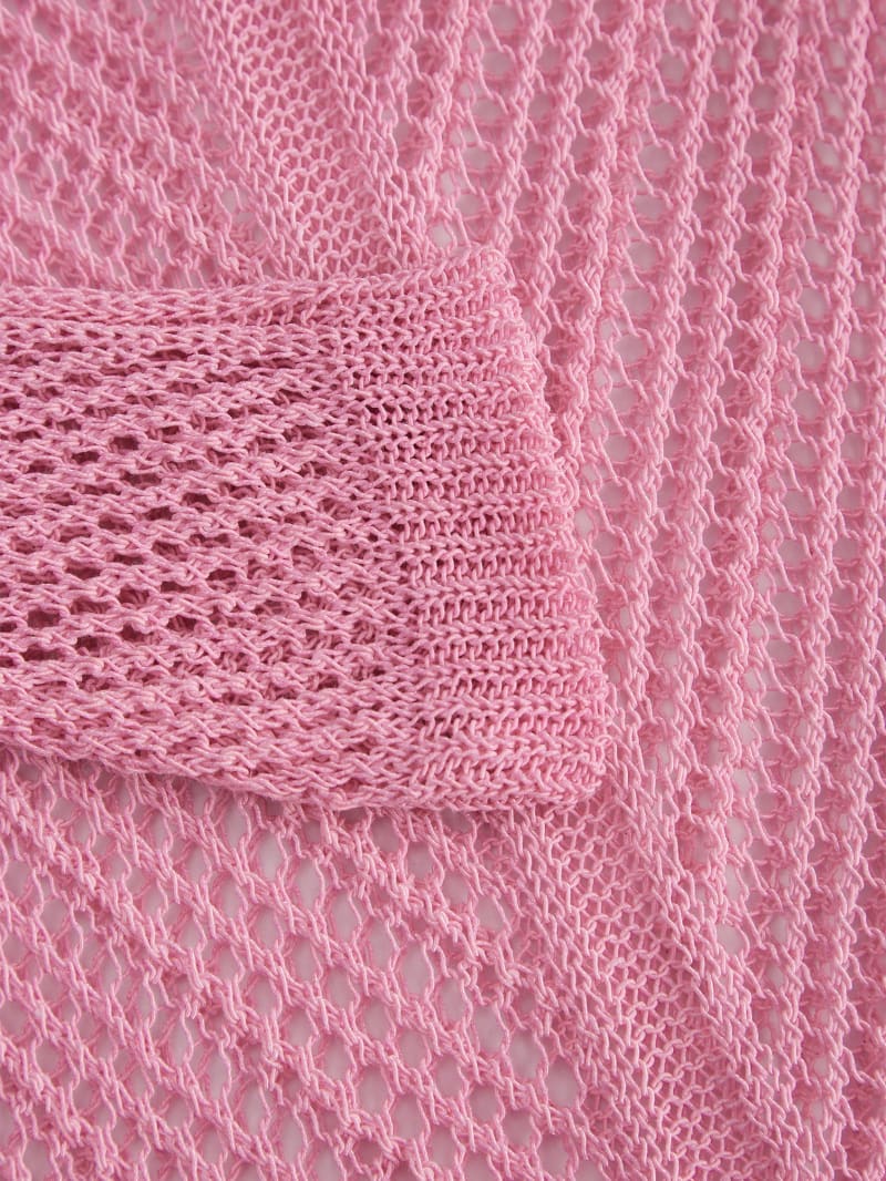 Washed Crochet Sweater