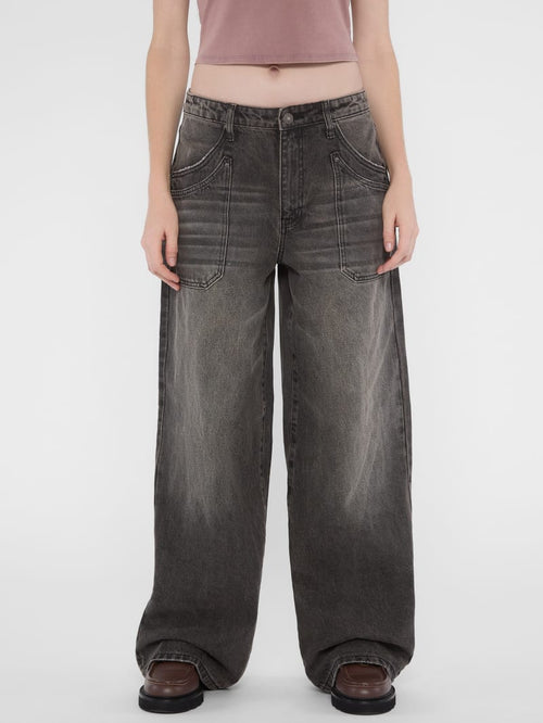 GUESS Originals Double Pocket Wide-Leg Jeans