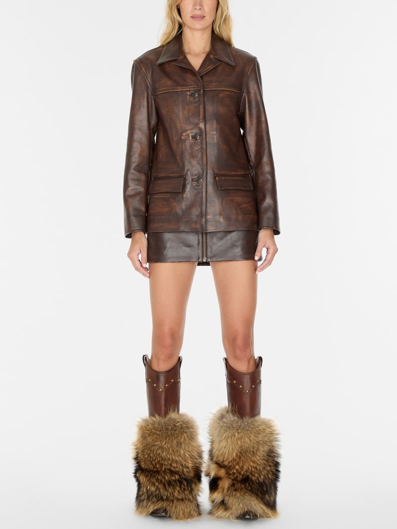 vintage leather jacket