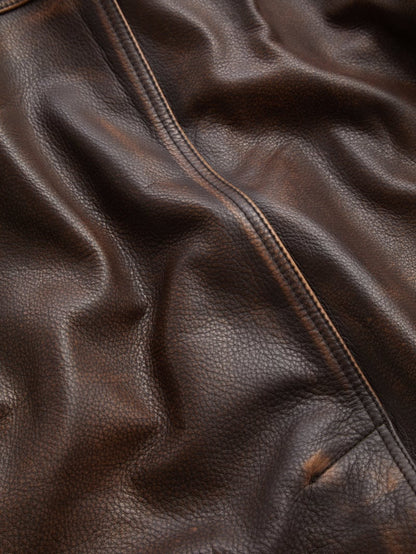 vintage leather jacket