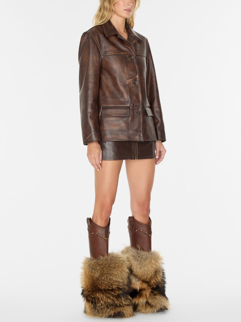 vintage leather jacket