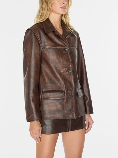 vintage leather jacket