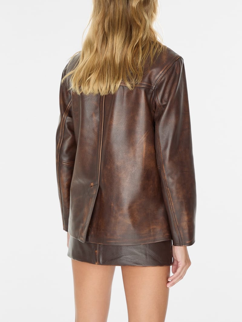vintage leather jacket