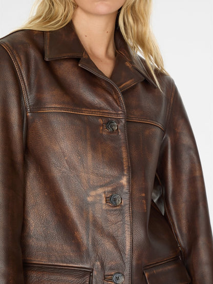 vintage leather jacket