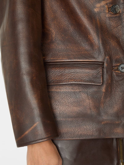 vintage leather jacket