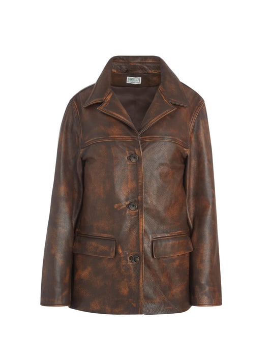 vintage leather jacket