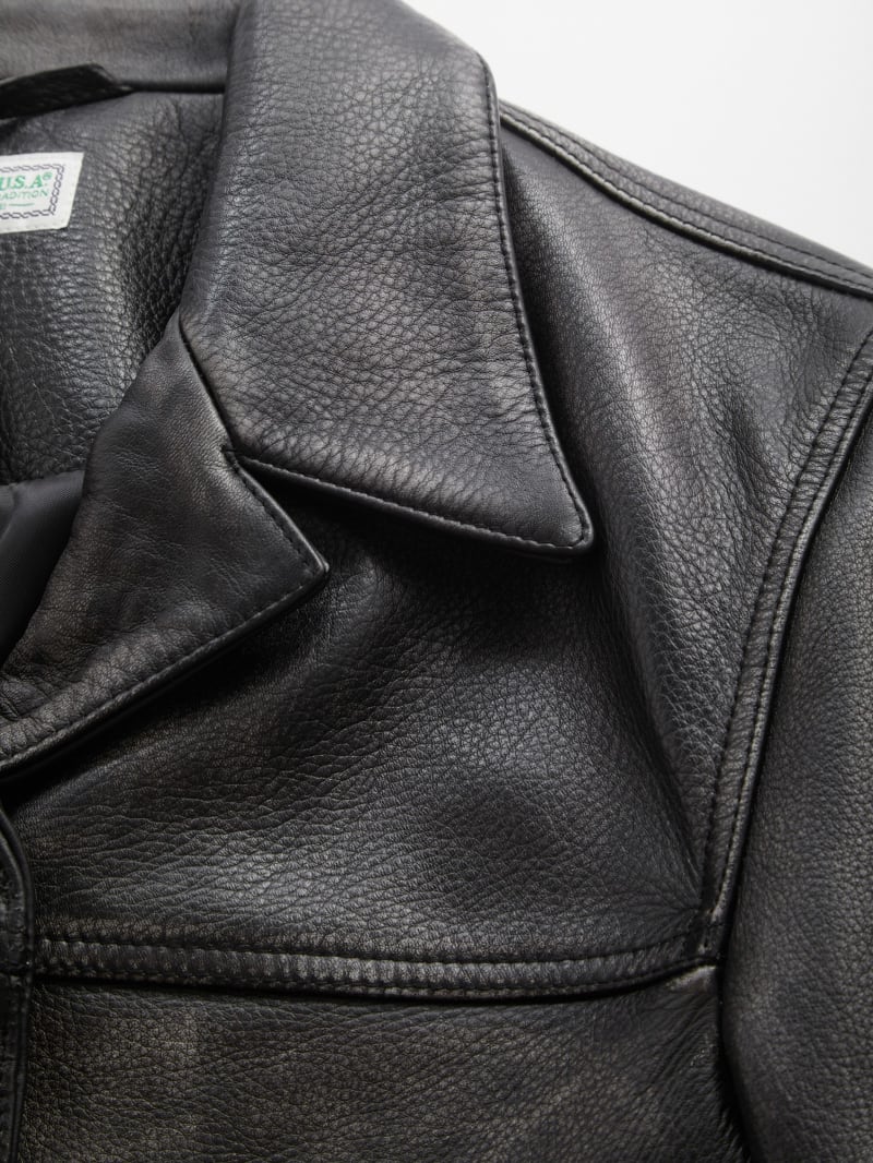 vintage leather jacket
