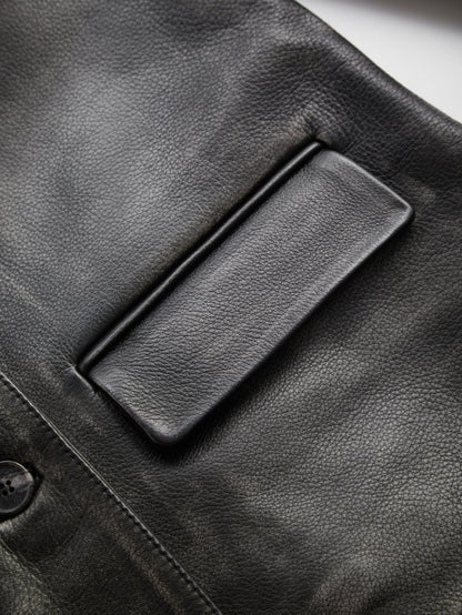 vintage leather jacket