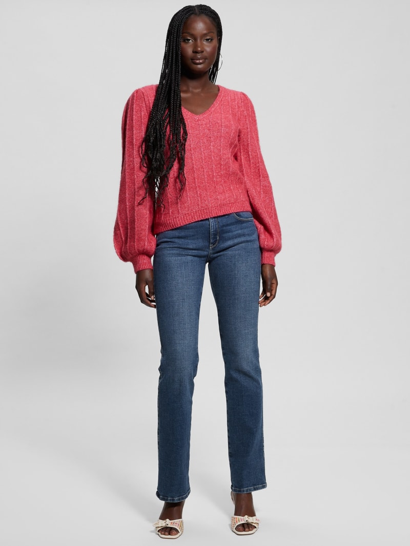 Madeline Textured V-Neck Sweater