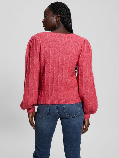 Madeline Textured V-Neck Sweater