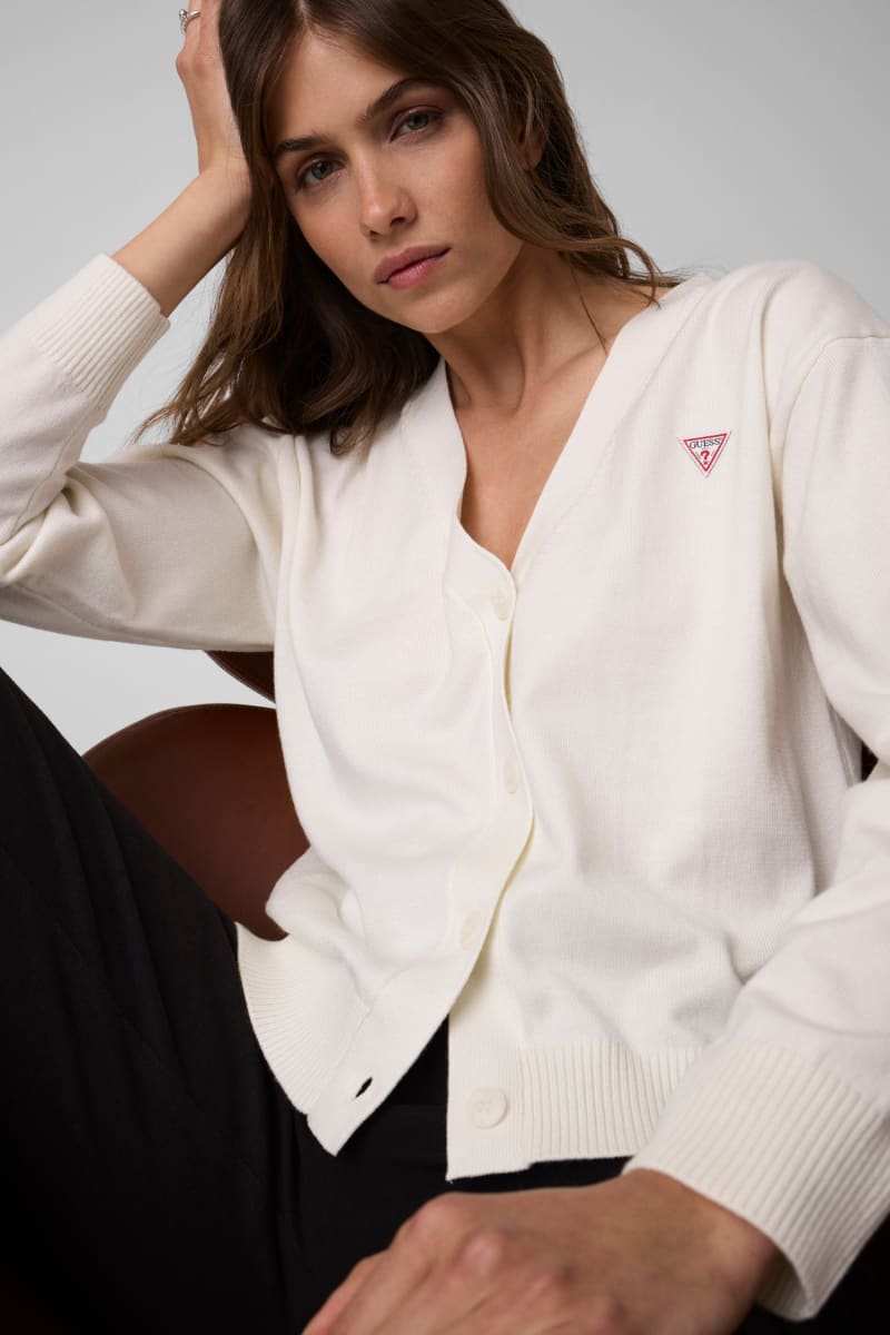 Silk and Wool-Blend Mini Triangle Cardigan