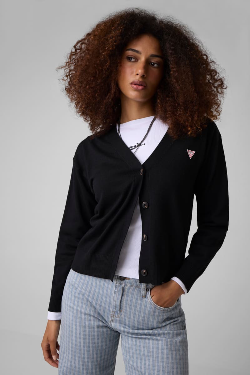 Silk and Wool-Blend Mini Triangle Cardigan
