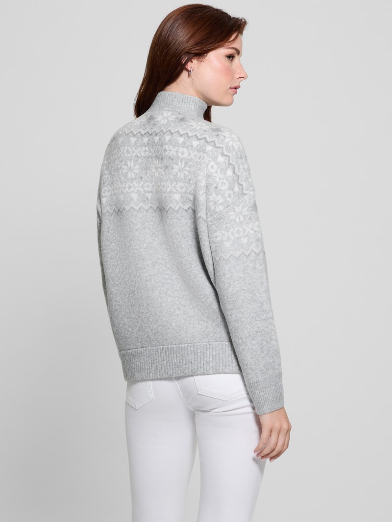 Half-Zip Wool-Blend Pullover Sweater