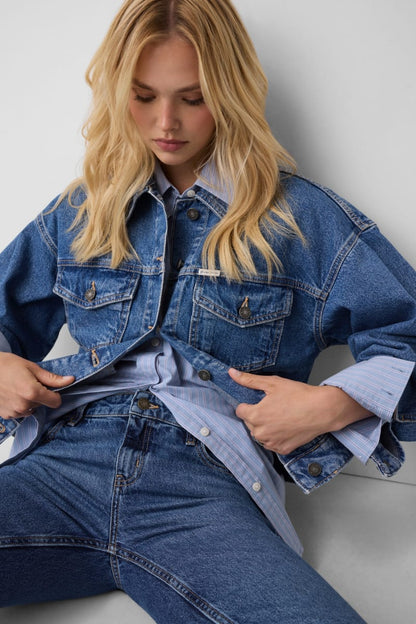 Oversized Denim Trucker Jacket