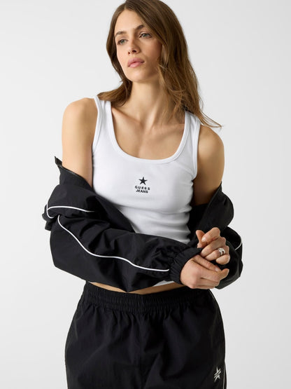 Slim Embroidered Star Tank