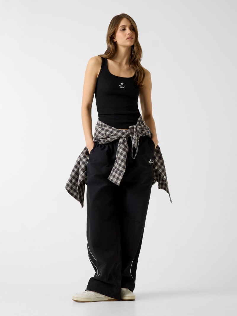 Slim Embroidered Star Tank