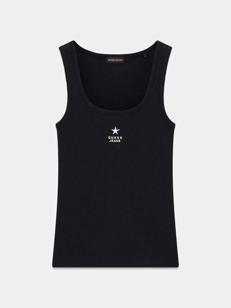 Slim Embroidered Star Tank