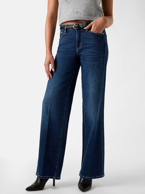 Mid-Rise Sexy Palazzo Wide-Leg Jeans