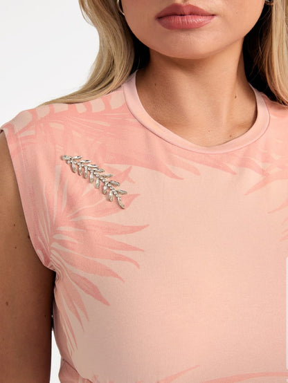 Eco Palm Leaf Corset Tee