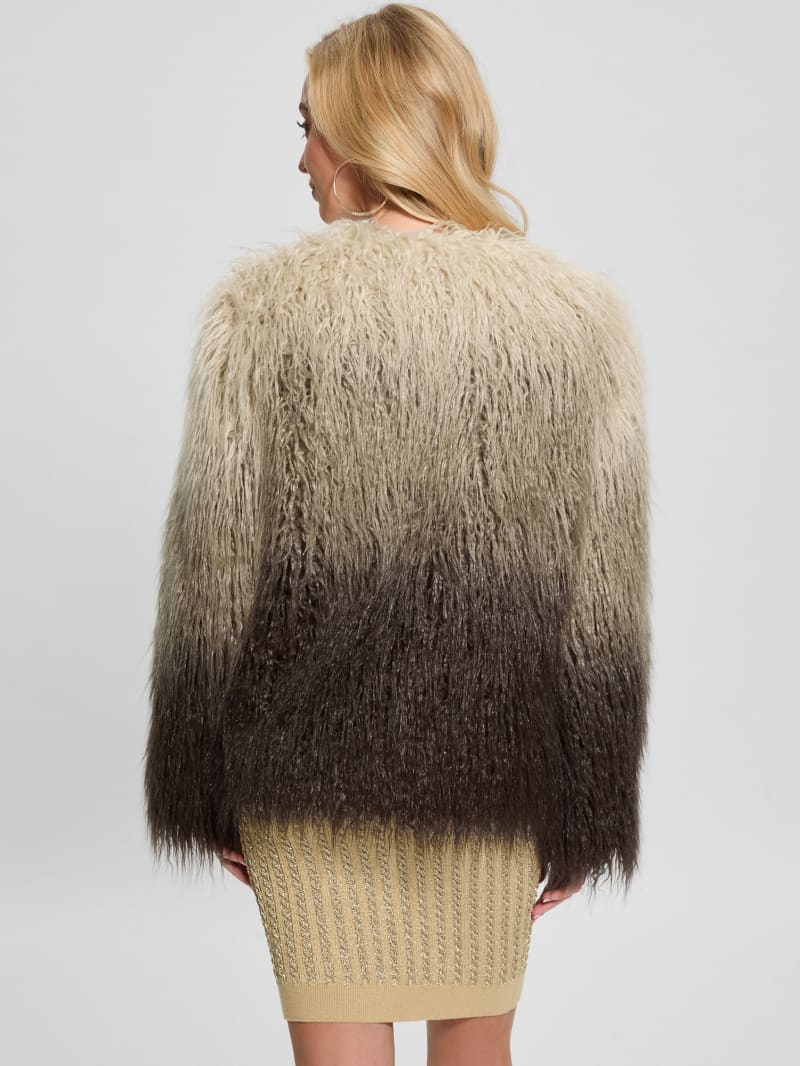 Cristina Faux-Fur Ombré Jacket