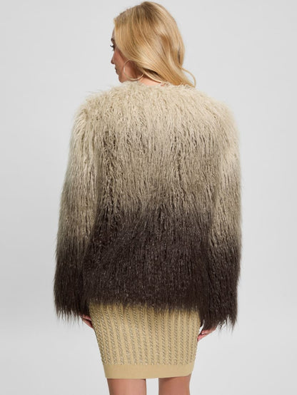 Cristina Faux-Fur Ombré Jacket