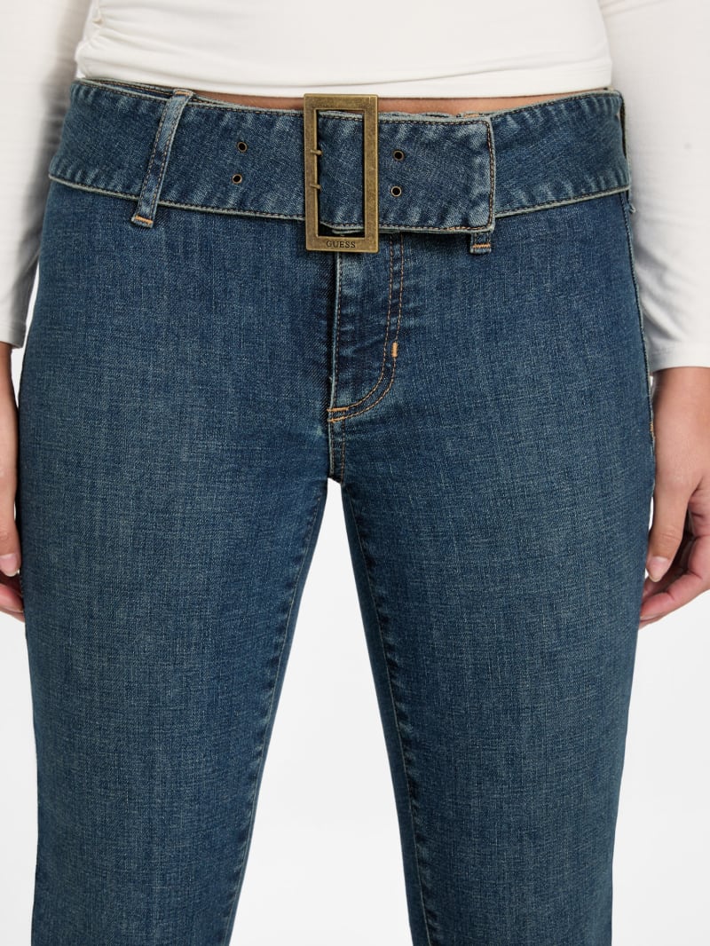 Eco Franki Belted Flare Jeans