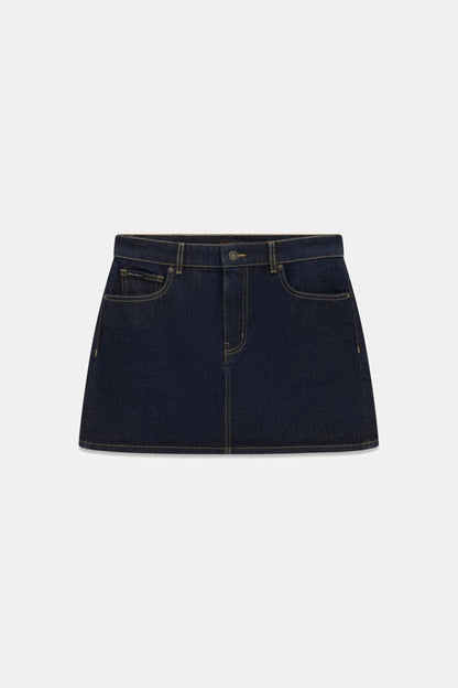 Denim mini skirt