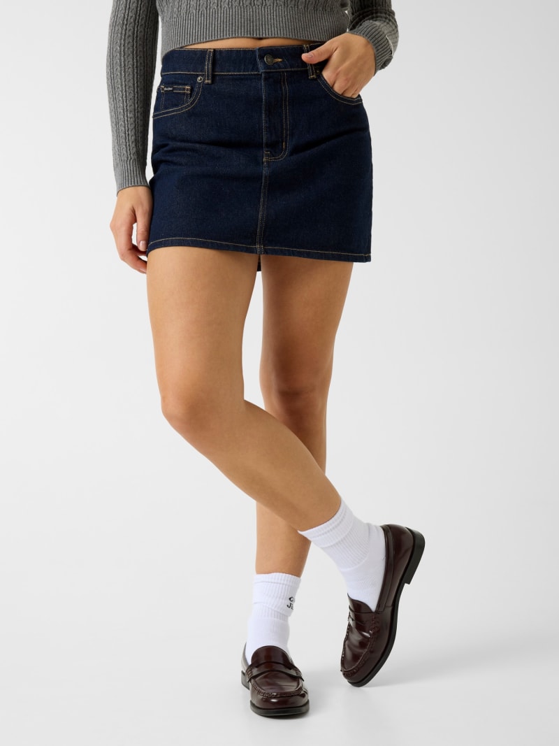 Denim mini skirt