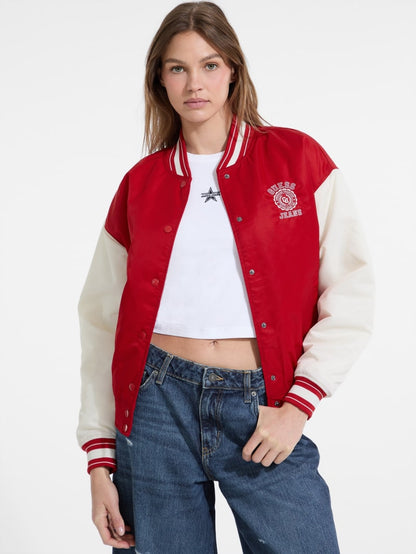 Embroidered Varsity Jacket