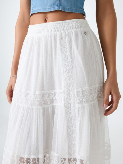 Lace maxi skirt