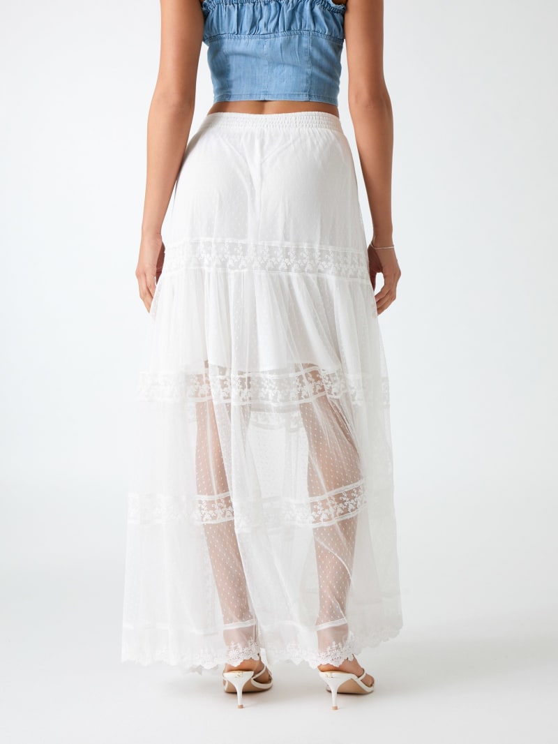 Lace maxi skirt