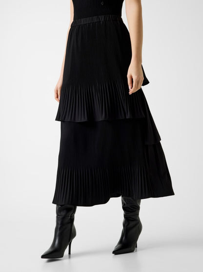 Pleated maxi skirt