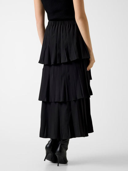 Pleated maxi skirt