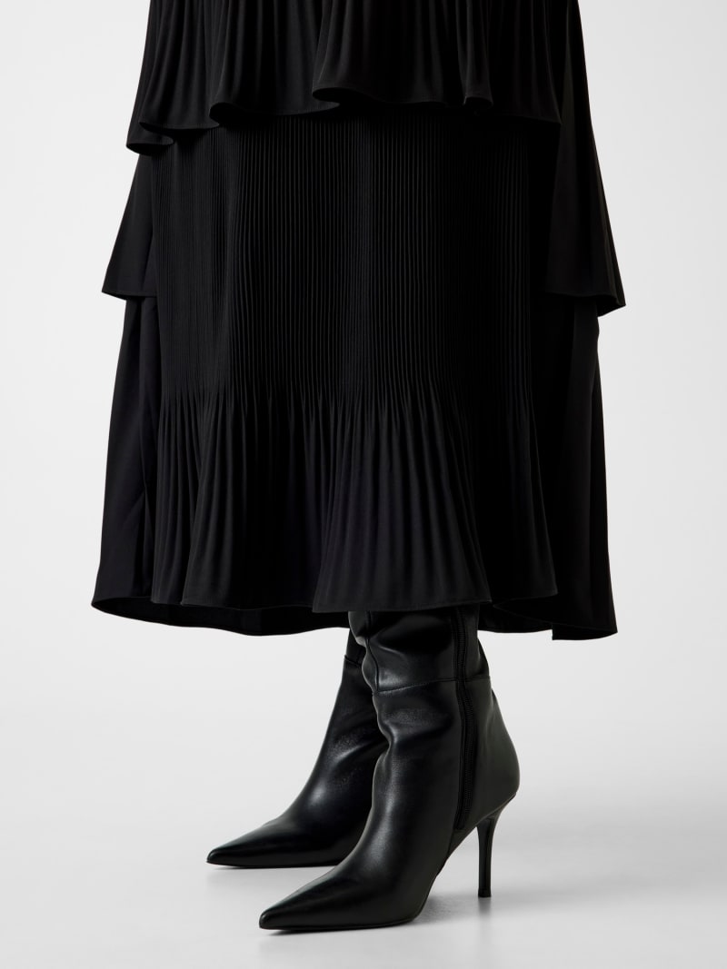 Pleated maxi skirt