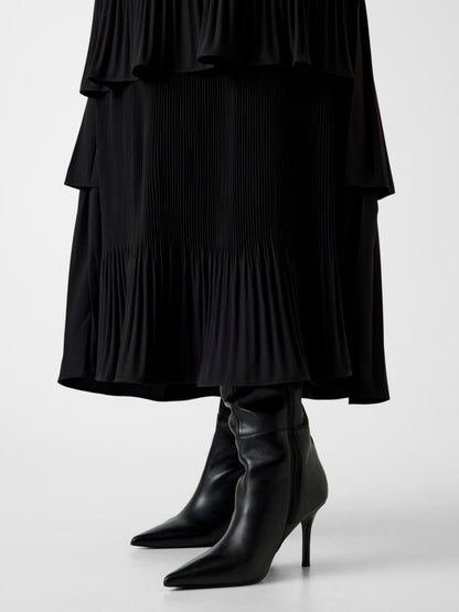 Pleated maxi skirt
