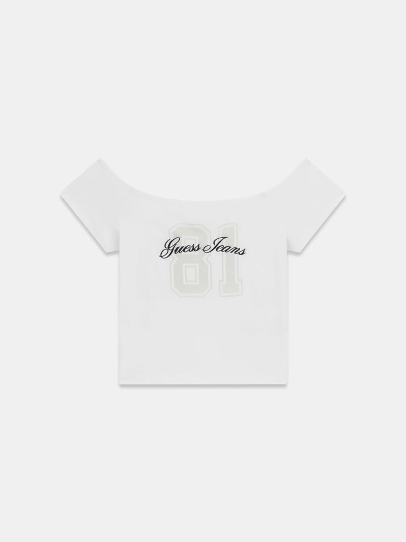 Off-shoulder t-shirt