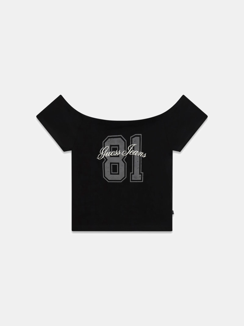 Off-shoulder t-shirt