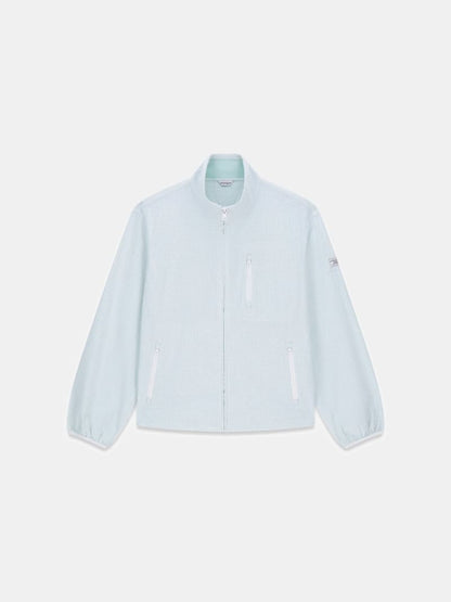 Checked windbreaker