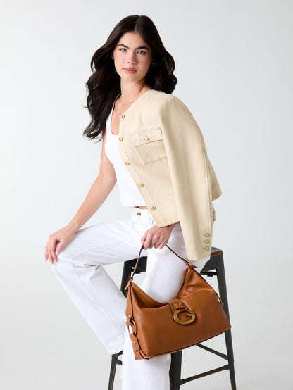 Faux-suede jacket
