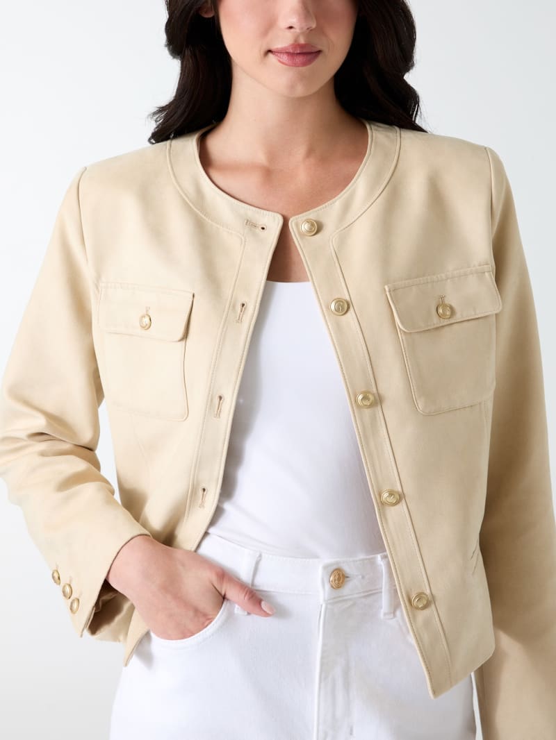 Faux-suede jacket
